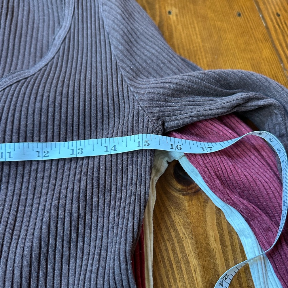 💥Deal💥 Ribbed Long Sleeve Henley Tops - Picture 7 of 10